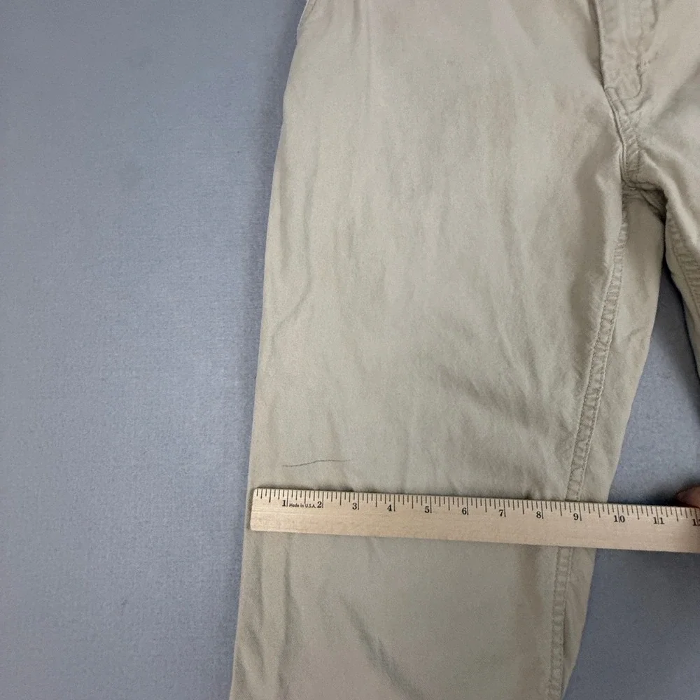 Patagonia Mens Organic Cotton Canvas Pants Khaki Tan Straight Leg Trousers 30x29